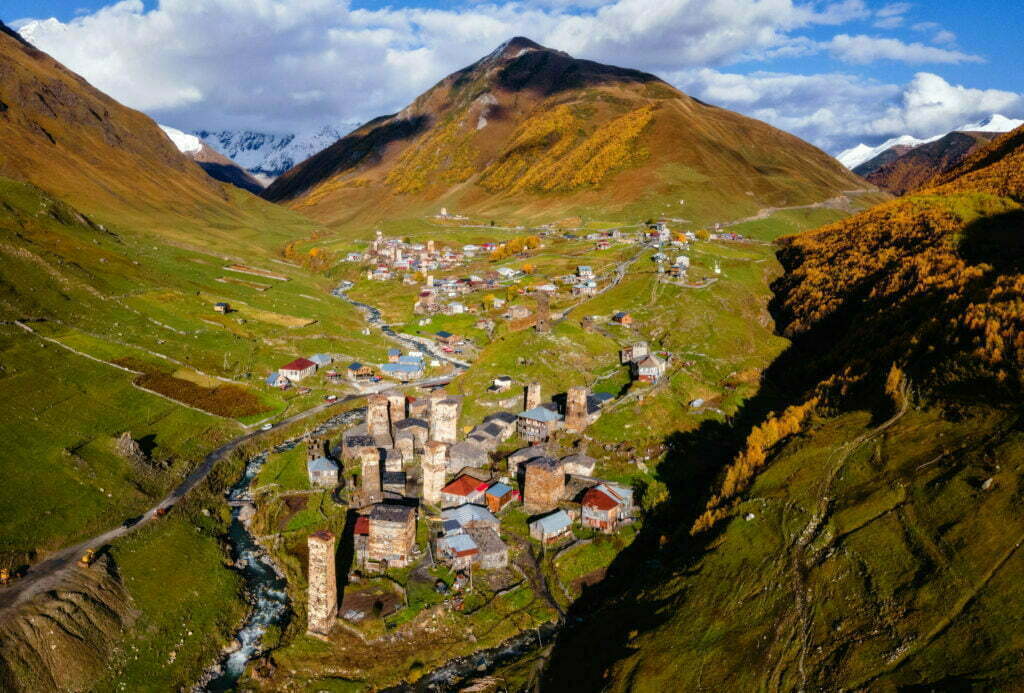 The legendary Caucasus mountains of Georgia