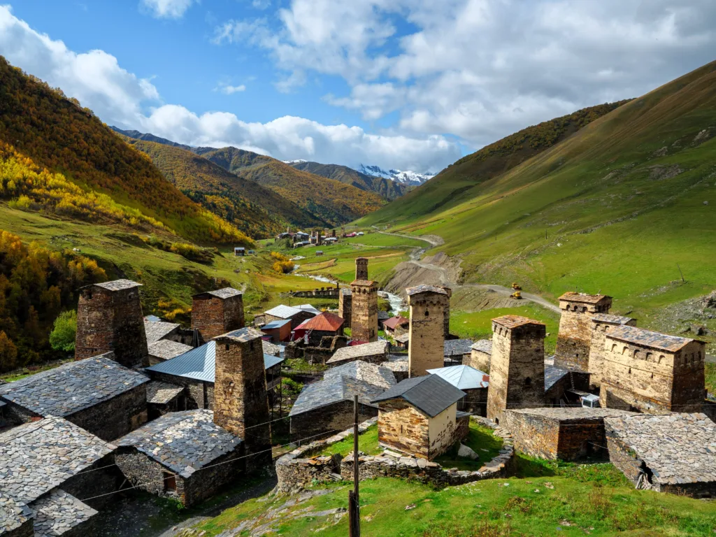 View of Ushguli from Tamar's Tower